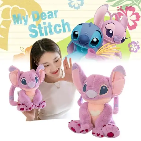 Disney Lilo & Stitch Angel Plush Doll Stitch Angel Plush Pacar Mainan Hadiah Anak