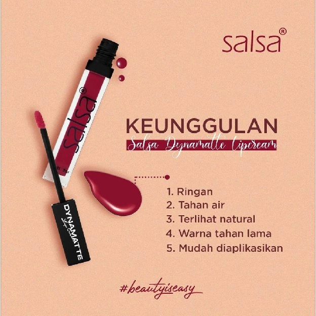 SALSA DYNAMATTE LIP CREAM 01-12 / MAKEUP ORIGINAL LIPCREAM BPOM