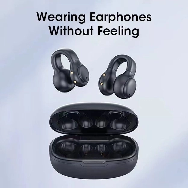 ear clip Bluetooth headset super long battery life 5.3 in-ear noise reduction bone conduction