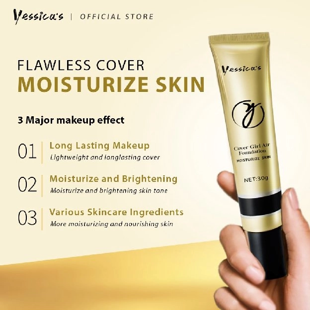 Yessica Waterproof Foundation Cover Girl Air Moisturize skin 30gr