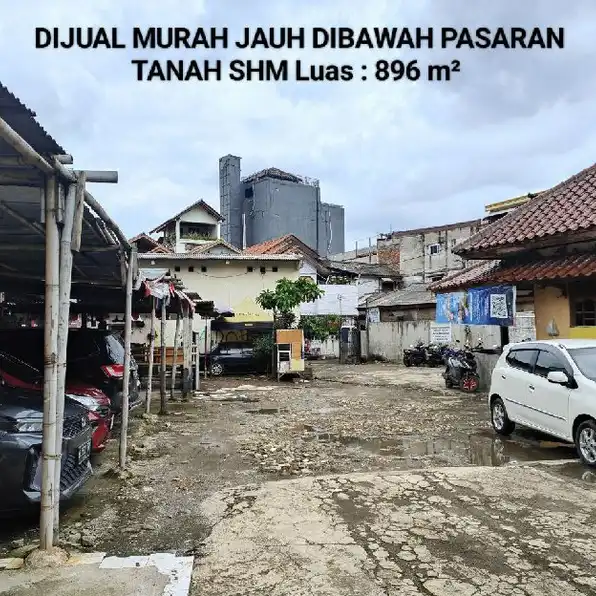 DIJUAL MURAH TANAH SHM Luas 896 m² Di Cililitan Kecil Kramat Jati Jakarta Timur 