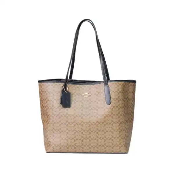 Tas Coach City Tote In Signature Canvas - Brown (CJ 942)