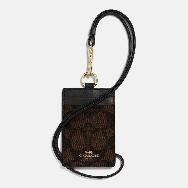 Coach ID Lanyard Collection Card Holder (F 65573)