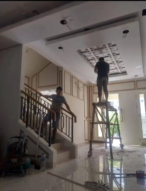 jasa pasang molding&pengecatan rumah