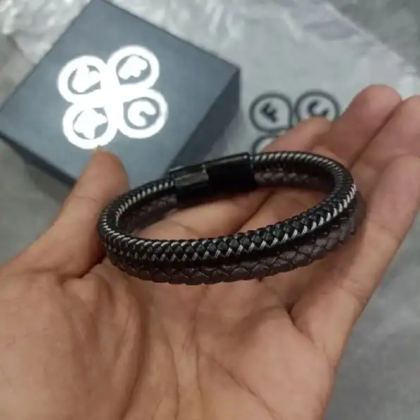 Gelang Tangan FVCK Black List Silver