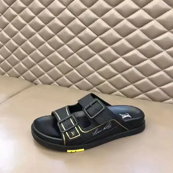 sandal selop pria louis vuitton lv