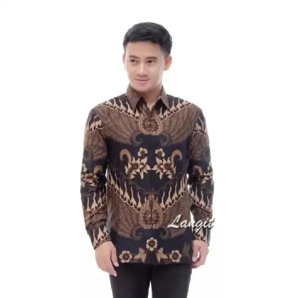 Kemeja Batik Pria Dewasa Big Size Jumbo Lengan Panjang M-10xl