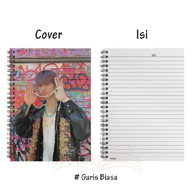 Buku Tulis Binder Notebook A5 Note Notes Book Spiral Diary Diari Jurnal Journal Kpop NCT Dream 41