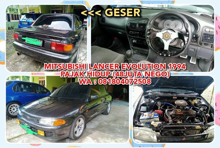 JUAL CEPAT MOBIL LANCER EVOLUTION 1994, GREAT COROLLA 1995, HONDA HRV S MATIC 2015.WA : 081804072508