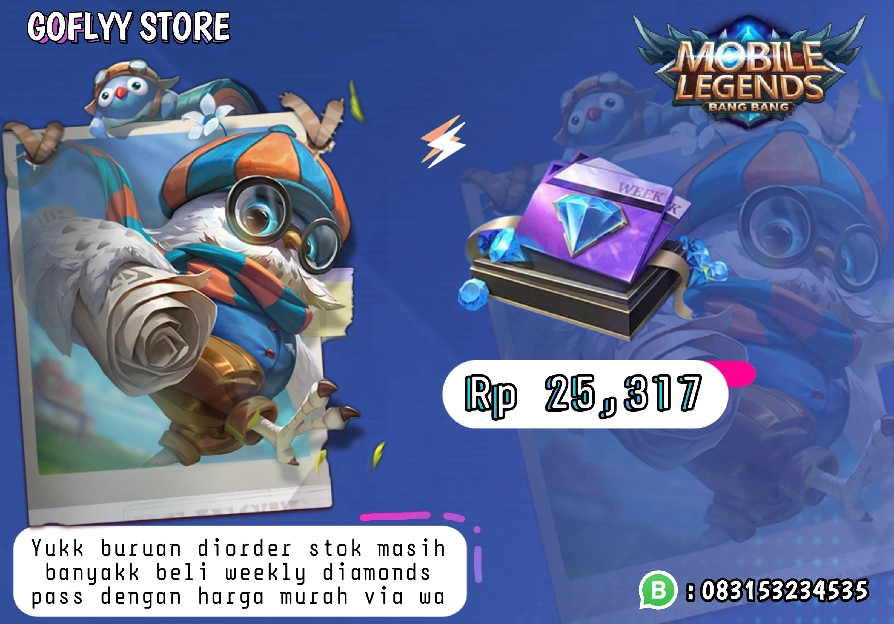 Top up Weekly Diamonds Pass - MLBB