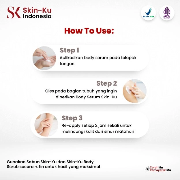 SKINKU BODY SERUM PUTIH/HILANGKAN BEKAS LUKA/DEODORANT (BPOM) 100ml