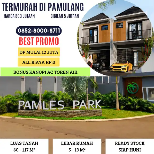 Rumah 2 lantai paling murah di pamulang