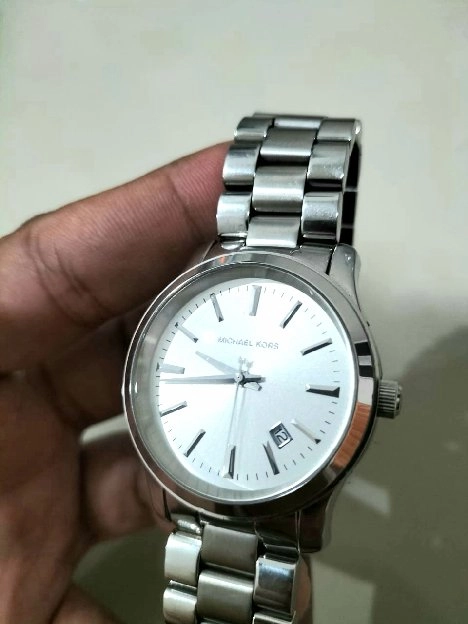 Jam Michael Kors Silver Stainless Steel Runway ORI