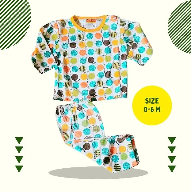 baju piyama bayi size 0-6m