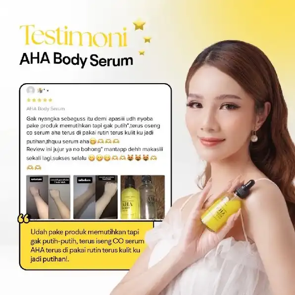 PERFECT WHITE AHA Body Serum Whitening & Moisturizing