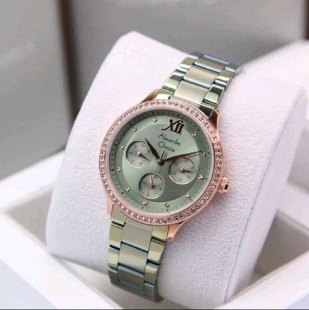 Ready!Jam Tangan Alexandre Christie AC 2A48 BF Wanita