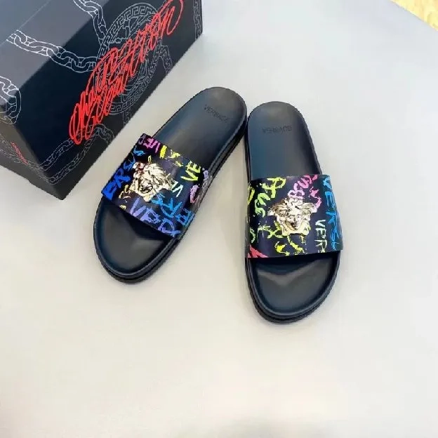 Sandal selop slide slippers pria versace