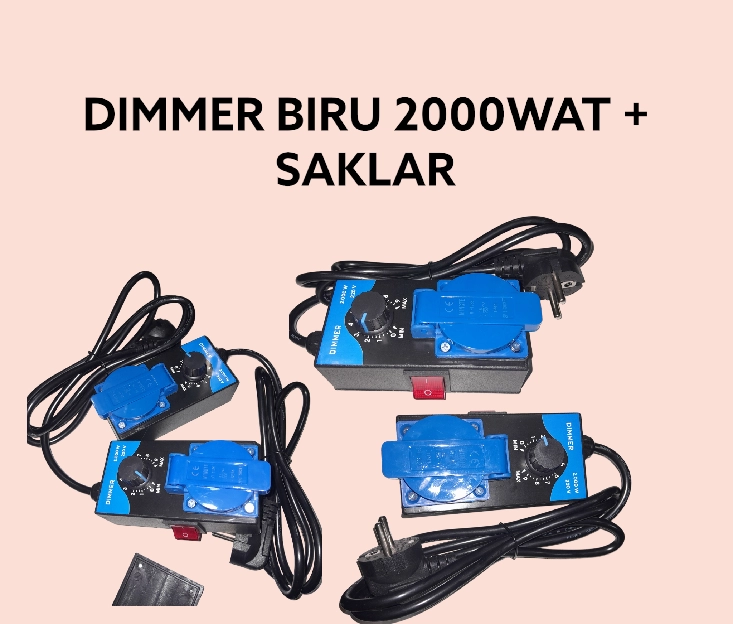 DIMMER PENGATUR KECEPATAN AC 2000WAT + SAKLAR / BOR GRINDA BLENDER DLL.