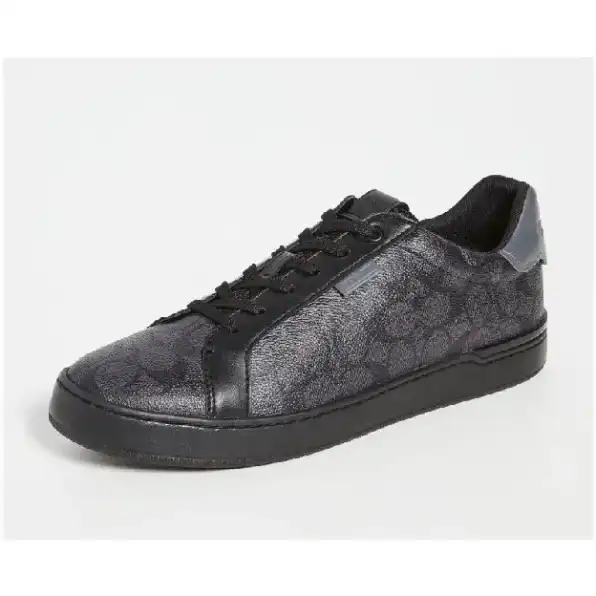 Sepatu COACH Sneakers Black Signature SCH 02