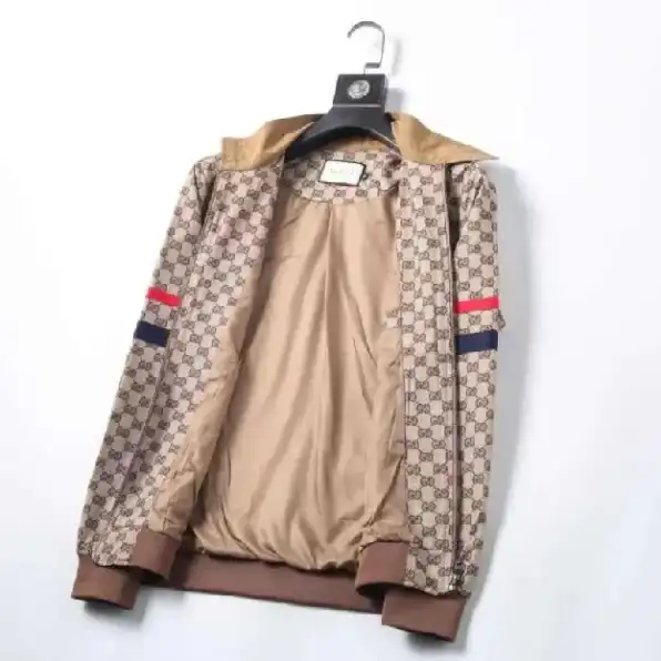 jaket zipper pria gucci