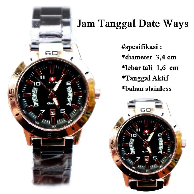 Stainless Watch ways Tanggal dmd cod