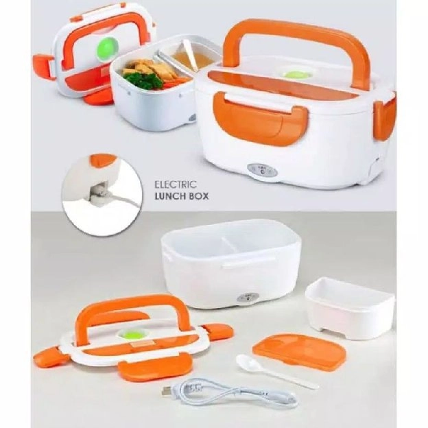 Power Lunch Box Electric Penghangat Makanan elektrik kotak bekal makan anak kids auto warmer listrik