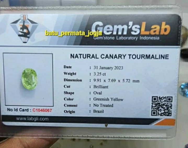 NATURAL CANARI TOURMALINE 