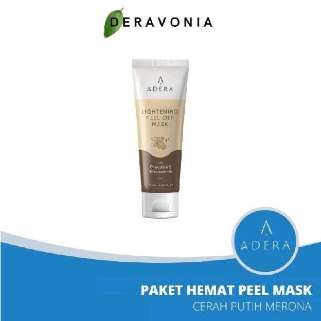 ADERA LIGHTENING PEEL OFF MASK / MASKER ADERA FLEK HITAM ORI / ADERA MASKER WAJAH ANTI FLEK