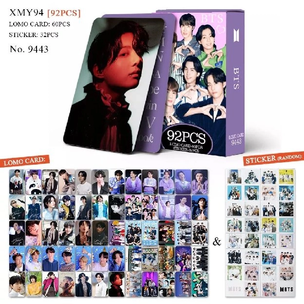 LOMOCARD KPOP ANIME 92PCS