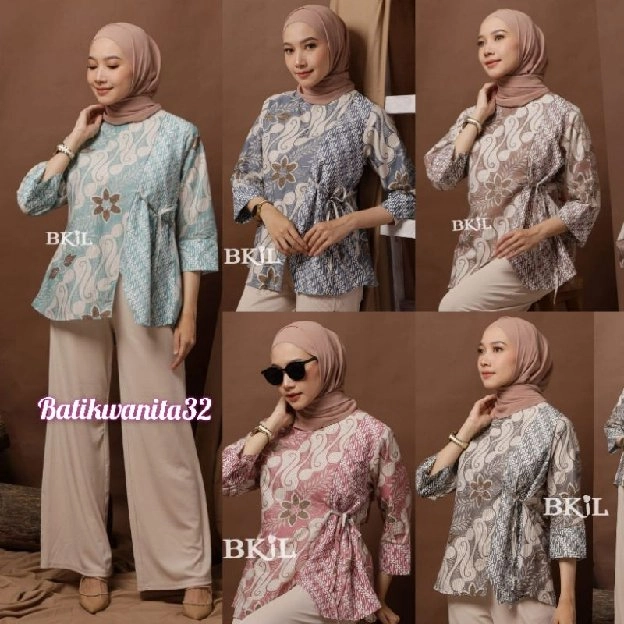 Baju Batik wanita Kenongo Kemeja Batik terbaru