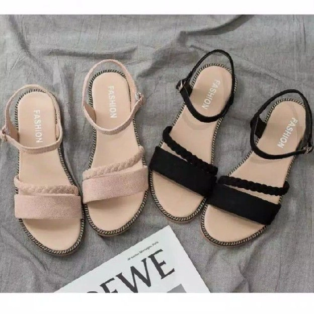 *TS - Sandal Flat  Wanita Kepang MH15*