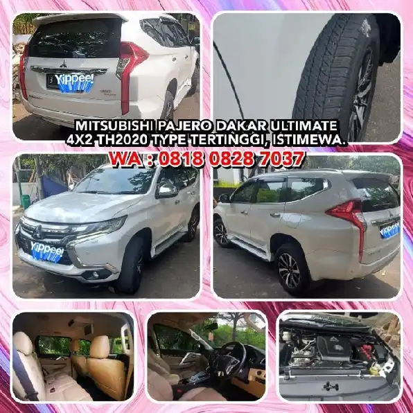 MITSUBISHI PAJERO DAKAR ULTIMATE 4X2 TH2020 TYPE TERTINGGI, ISTIMEWA.WA : 0818 0828 7037* NIK 2019. 