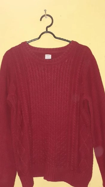 GIORDANO MAROON SWEATER RAJUT WOMEN 