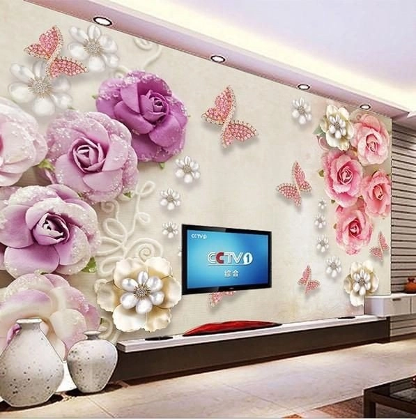 Pasang wallpaper dinding 3d custom toko jual dan pesan hordeng murah rollerblind vertikal blind