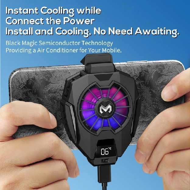 Fancooler Pendingin Hp Gaming Cooler RGB For Mobile Phone