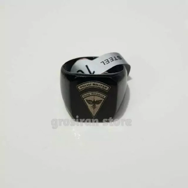 cincin titanium hitam bisa custom logo ukir nama gambar tulisan foto grafir laser 