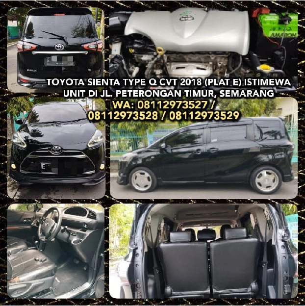 TOYOTA SIENTA TYPE Q CVT 2018 (PLAT E) ISTIMEWA UNIT DI JL. PETERONGAN TIMUR, SEMARANG