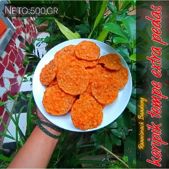 best seller keripik tempe rosalinda pedas daun jeruk 500gr