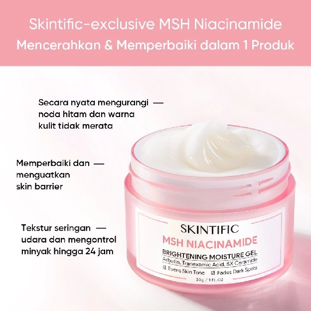 Skintific MSH Niacinamide Brightening Moisture Gel 30gr