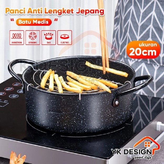 Panci Penggorengan Teflon Frypan Cookware Anti Lengket Diameter 20 Cm