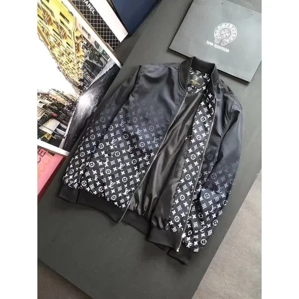 Jaket zipper pria louis vuitton lv