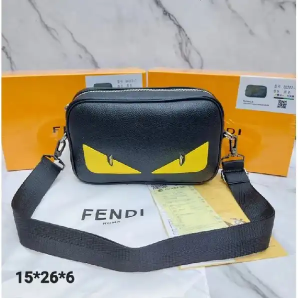 Tas fendi Clutch 2in1 Leather Handbag Tas Tangan Kulit