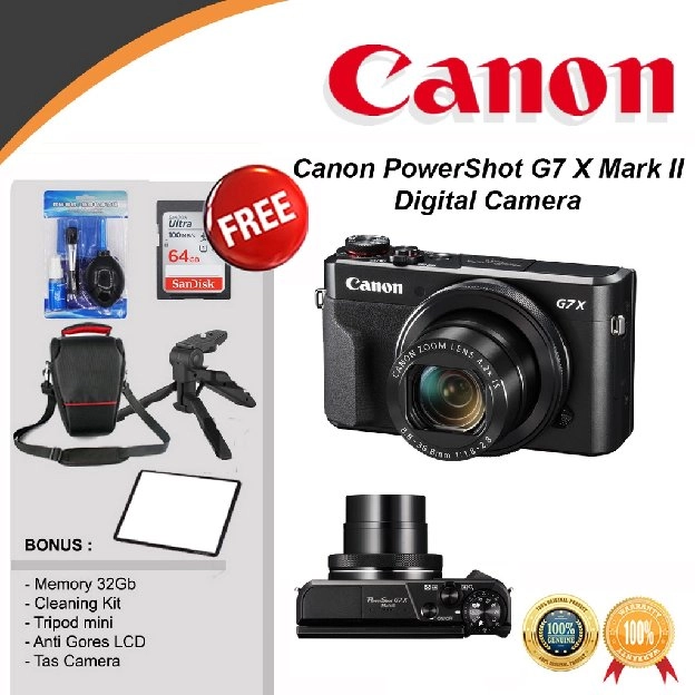 CANON POWERSHOT G7X MARK II DIGITAL CAMERA - CANON G7 X MARK 2