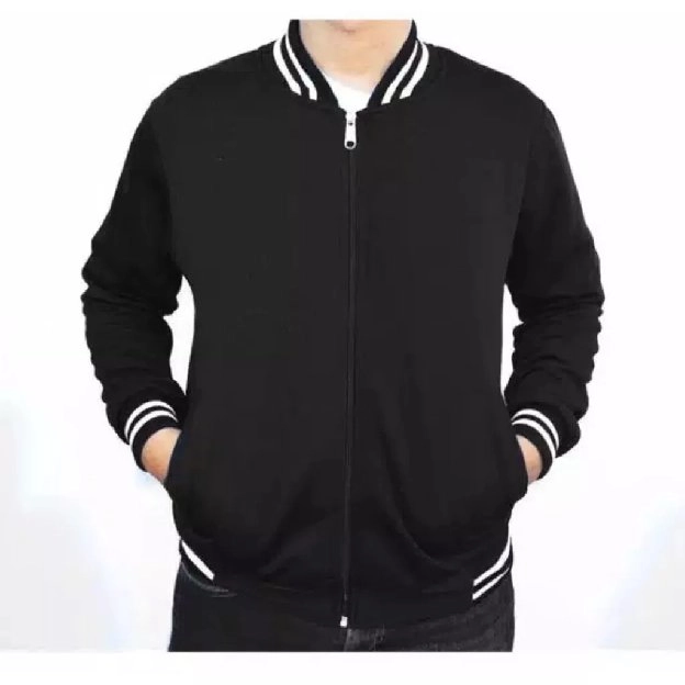 Jaket Varsity Zipper Unisex Premium