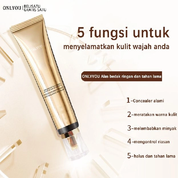 【BPOM】ONLYOU Foundation-Concealer Krim Pelembab mengecilkan Pori-pori BB Cream Oil Makeup Foundation