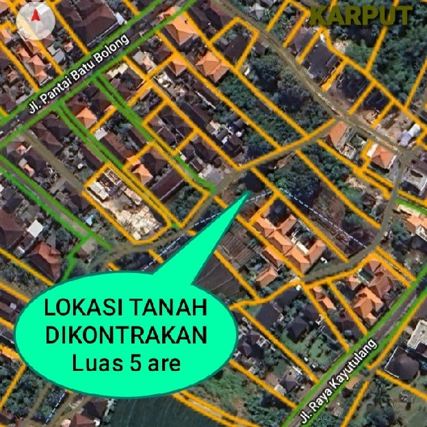 Dikontrakan 5 are, Jl. Kayu Tulang Selatan Canggu Kuta UTARA