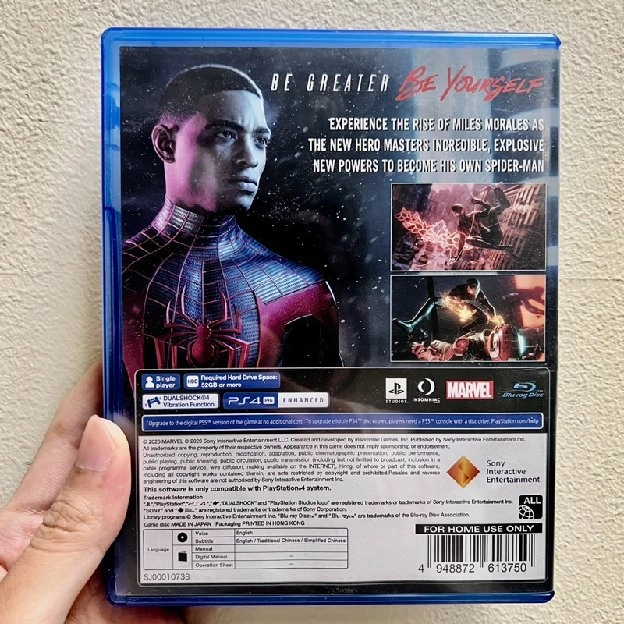 BD kaset PS4 Marvel spiderman miles Morales