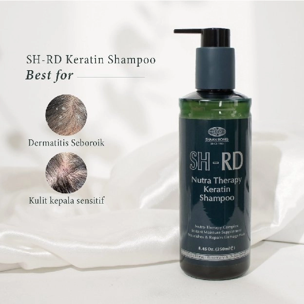 SHRD Nutra Therapy Keratin Shampoo 250ml | Cocok untuk Dermatitis Seboroik & Psoriasis | Sulfate & P