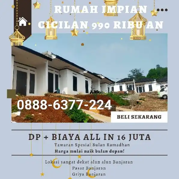 All in 16 juta Rumah Subsidi Banjaran (BUMI SINDANG PANON) dekat Alun Alun Banjaran 