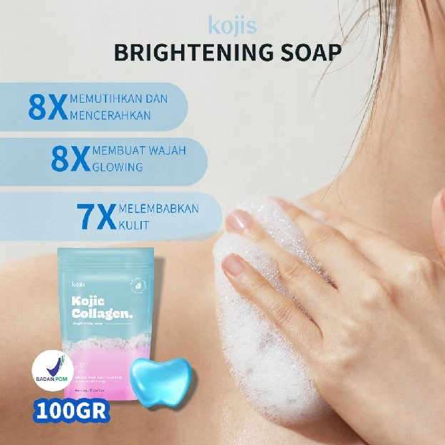 Collagen Brightening Soap / Bright Glow Face Soap / Soap/ Sabun /Pemutih Badan